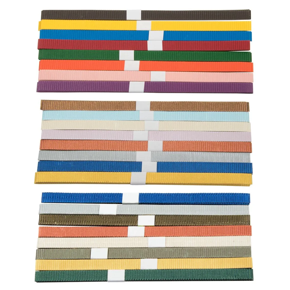 Bastelpapier Streifen Set 26 cm 40-teilig bunt