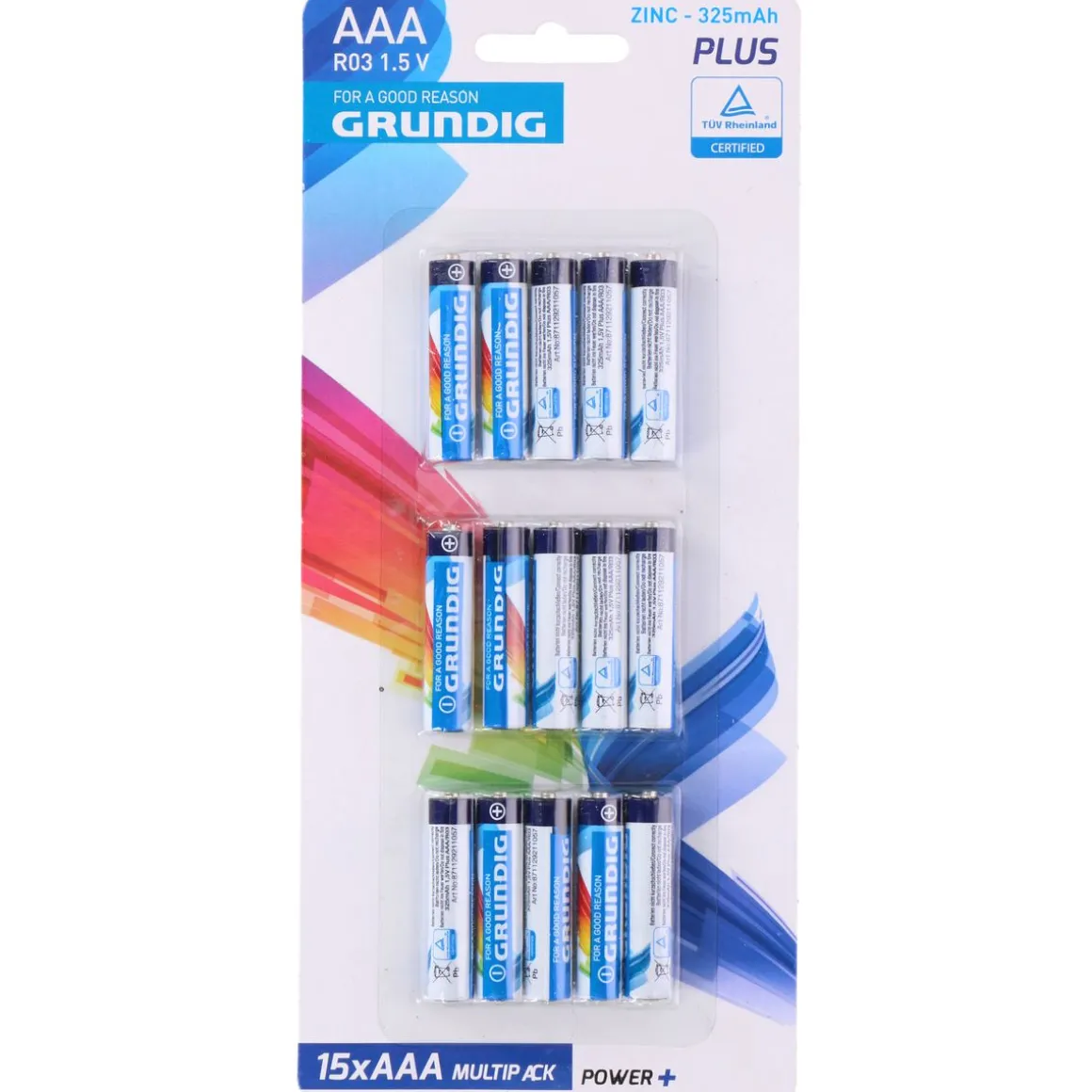 Batterie AAA GRUNDIG Power Plus 15 Stk.