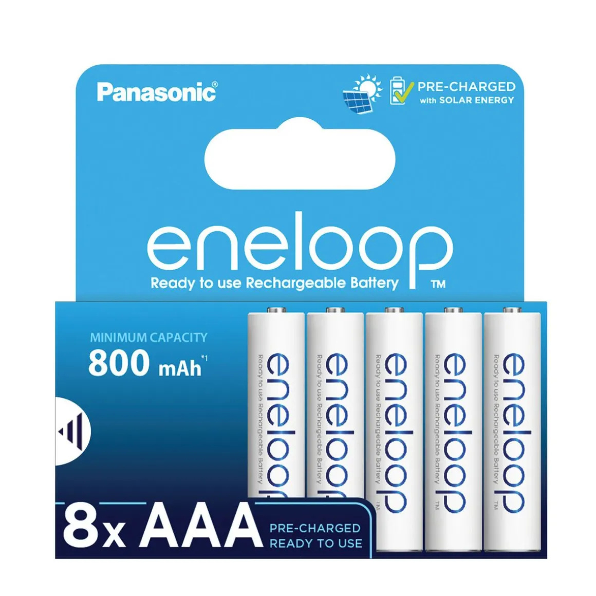 Batterie AAA Panasonic eneloop Recharge 800 mAh 8 Stk.
