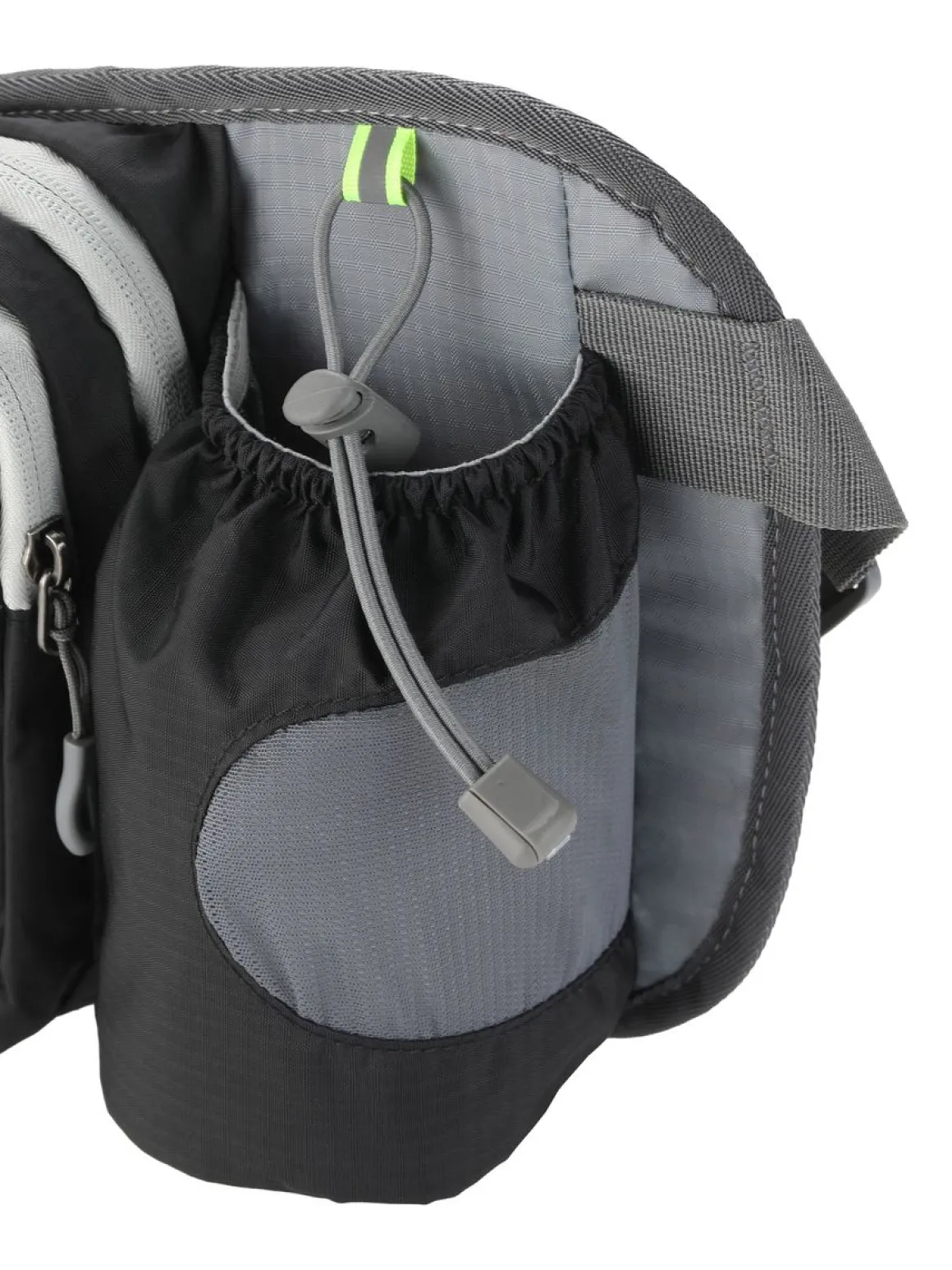 Bauchtasche AQUARUN mit Flaschenhalter schwarz/grau