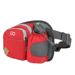 Bauchtasche AQUARUN mit Flaschenhalter rot/grau