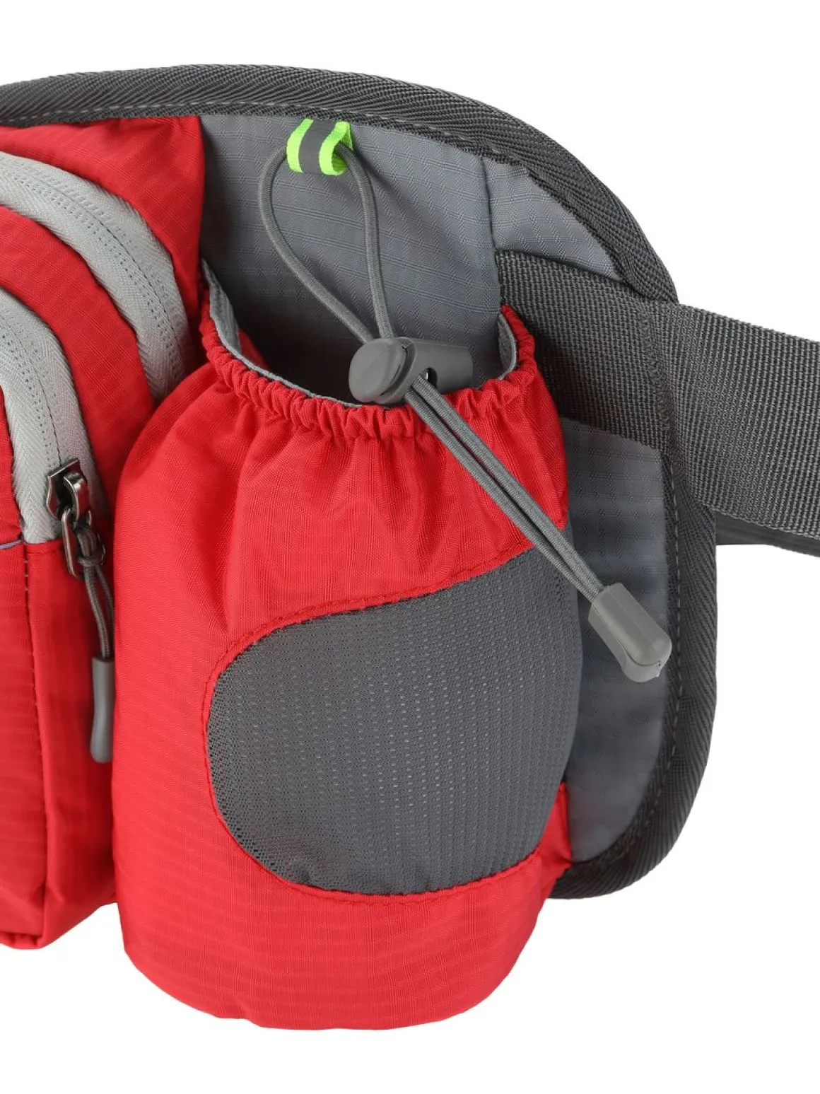 Bauchtasche AQUARUN mit Flaschenhalter rot/grau