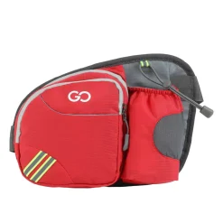 Bauchtasche AQUARUN mit Flaschenhalter rot/grau