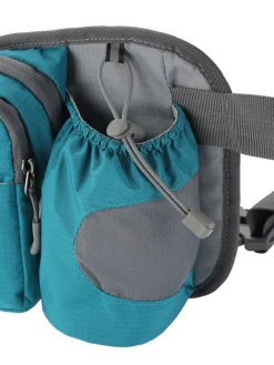 Bauchtasche AQUARUN mit Flaschenhalter türkis/grau