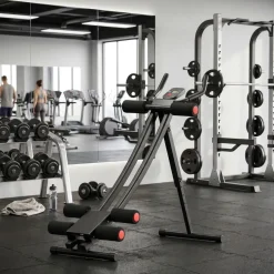 Bauchtrainer AB Trainer mit Curved-Schiene schwarz