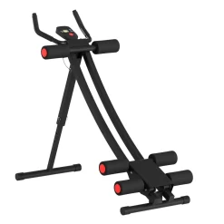 Bauchtrainer AB Trainer mit Curved-Schiene schwarz