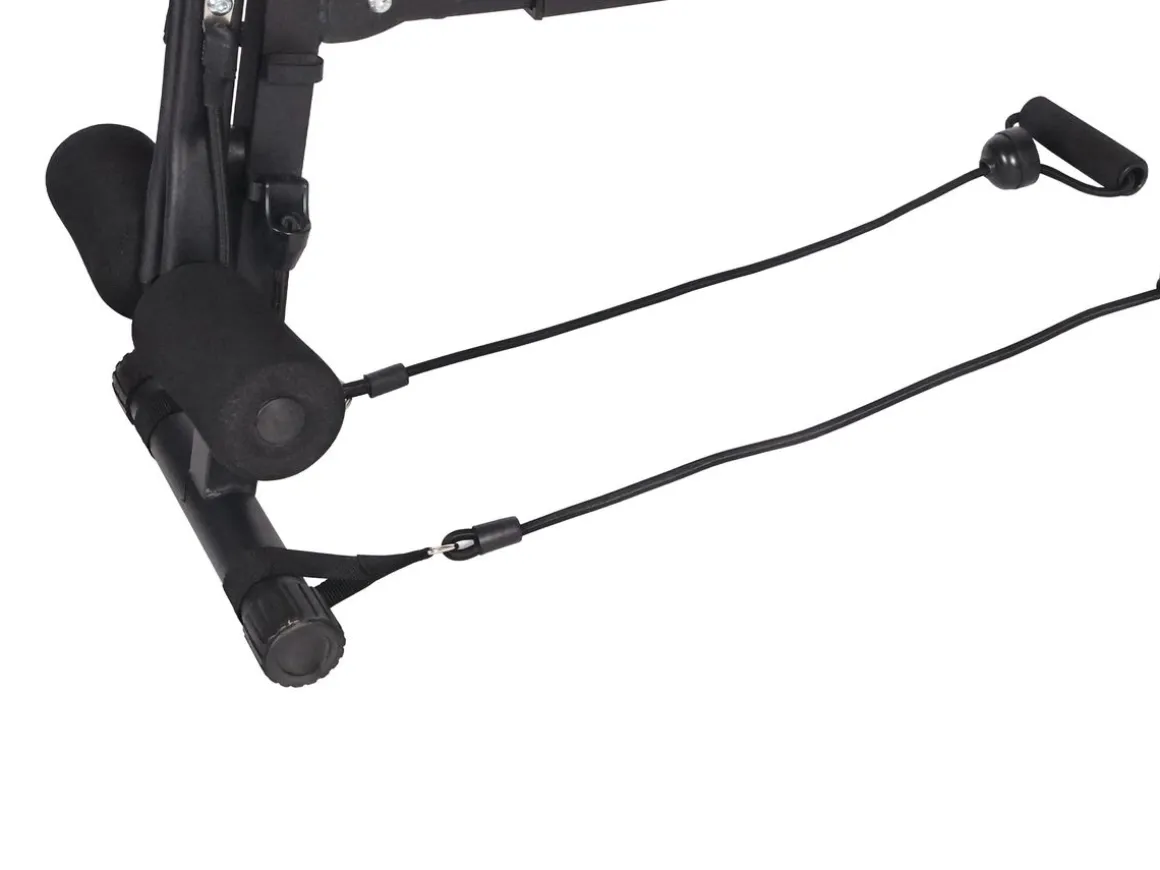 Bauchtrainer mit elastischen Bändern