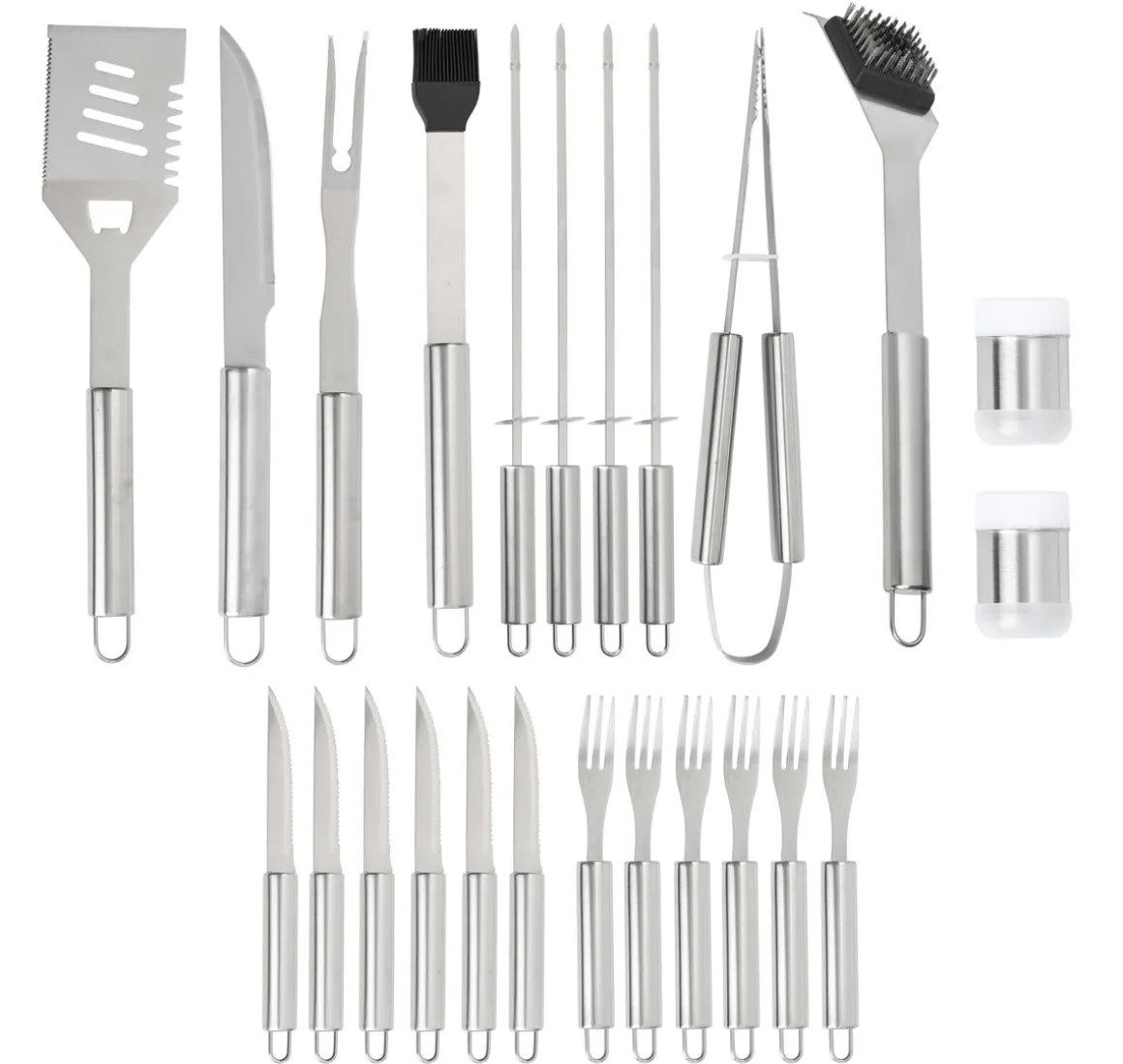 BBQ Grillbesteck Koffer 25-teilig