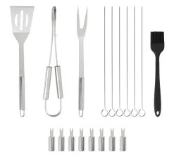 BBQ Grillbesteck Tasche 19-teilig