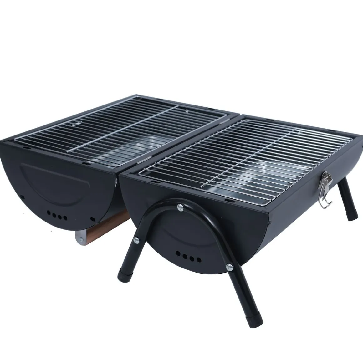 BBQ Holzkohlegrill Campinggrill schwarz