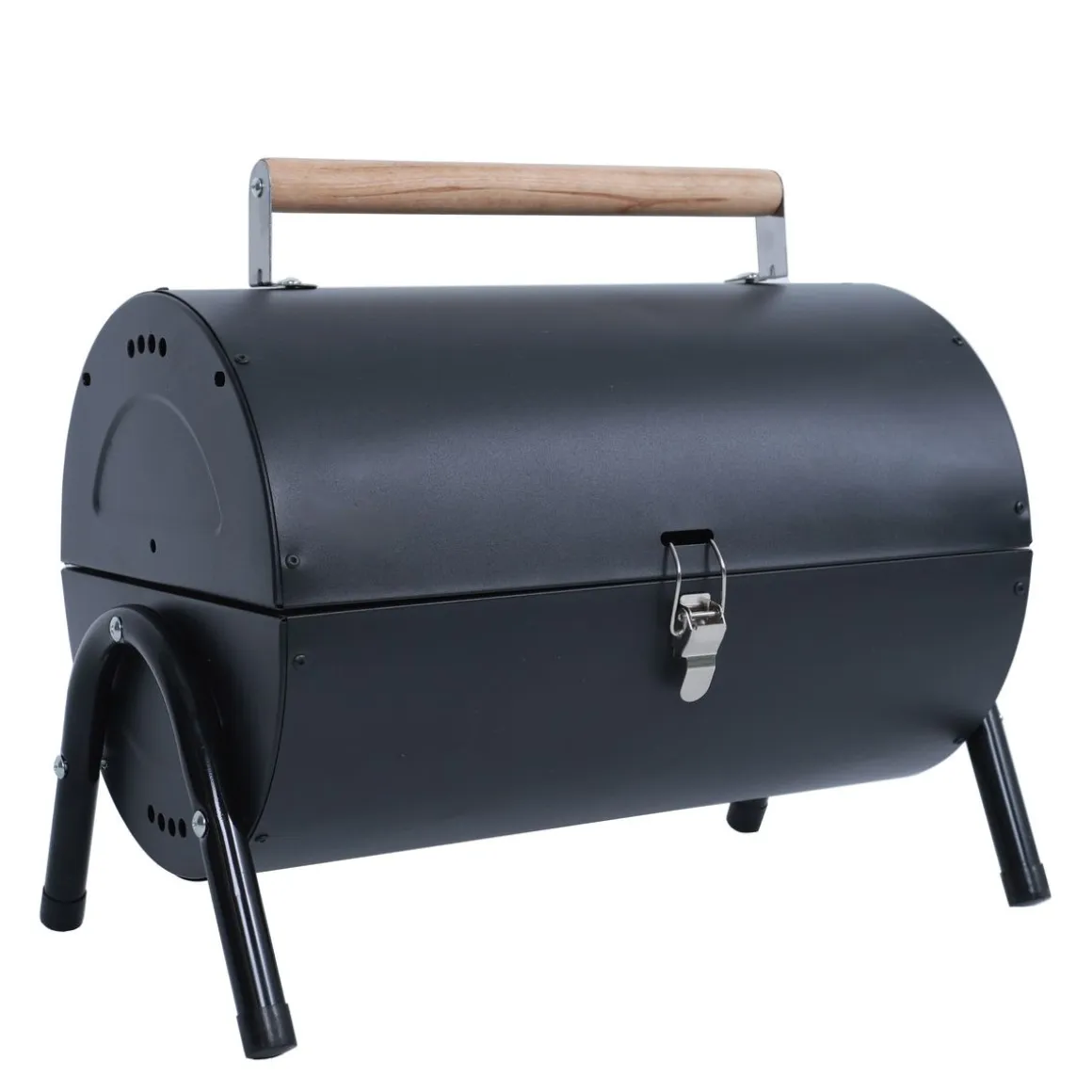 BBQ Holzkohlegrill Campinggrill schwarz