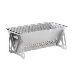 BBQ Holzkohlegrill Campinggrill Edelstahl klappbar