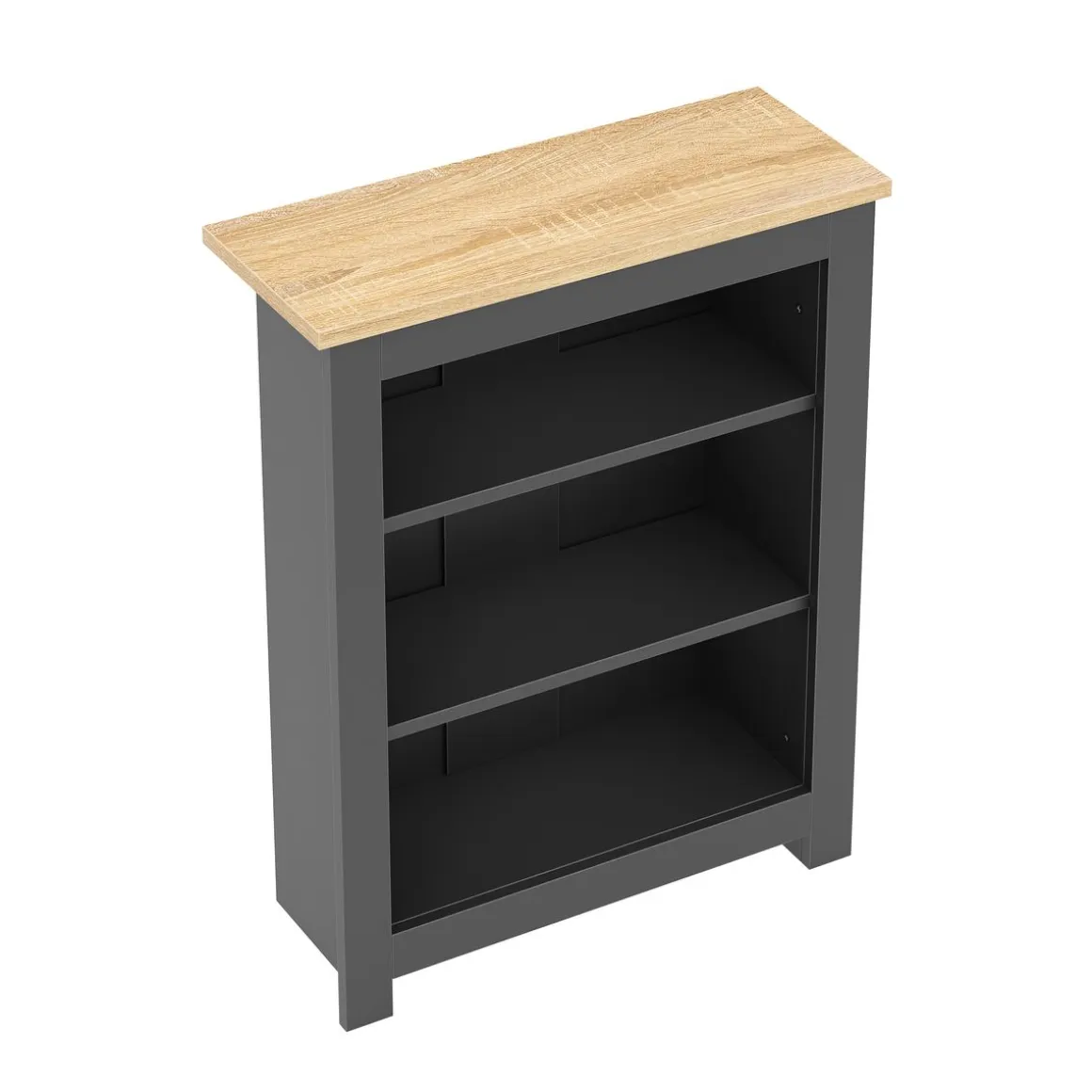 Bücherregal ARLES 60 x 24 x 75 cm anthrazit