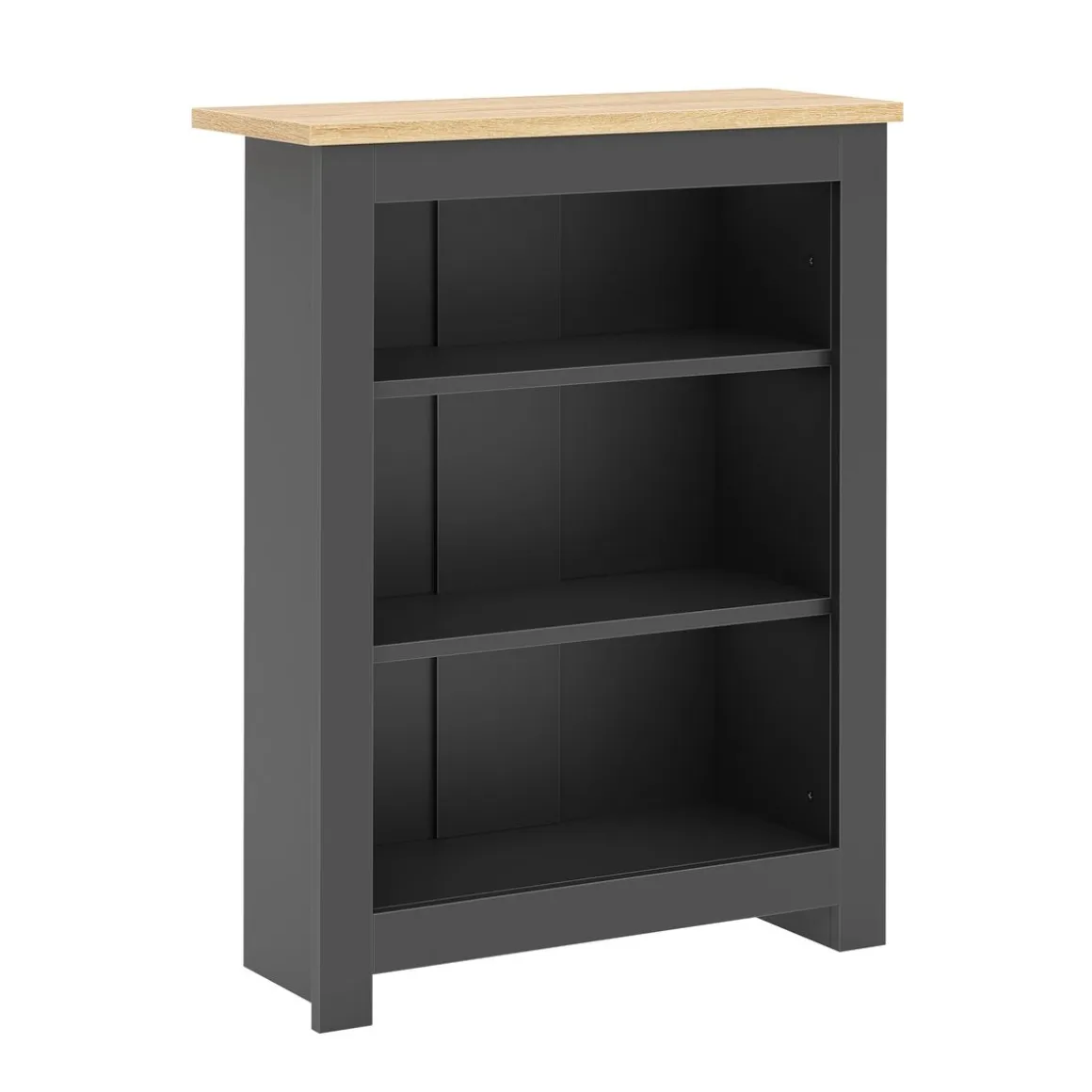 Bücherregal ARLES 60 x 24 x 75 cm anthrazit