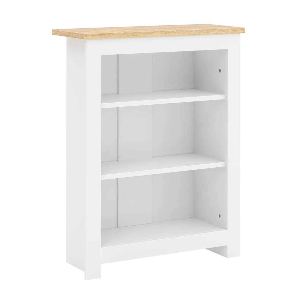 Bücherregal ARLES 60 x 24 x 75 cm weiss