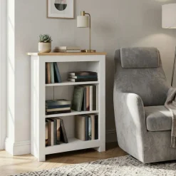 Bücherregal ARLES 60 x 24 x 75 cm weiss