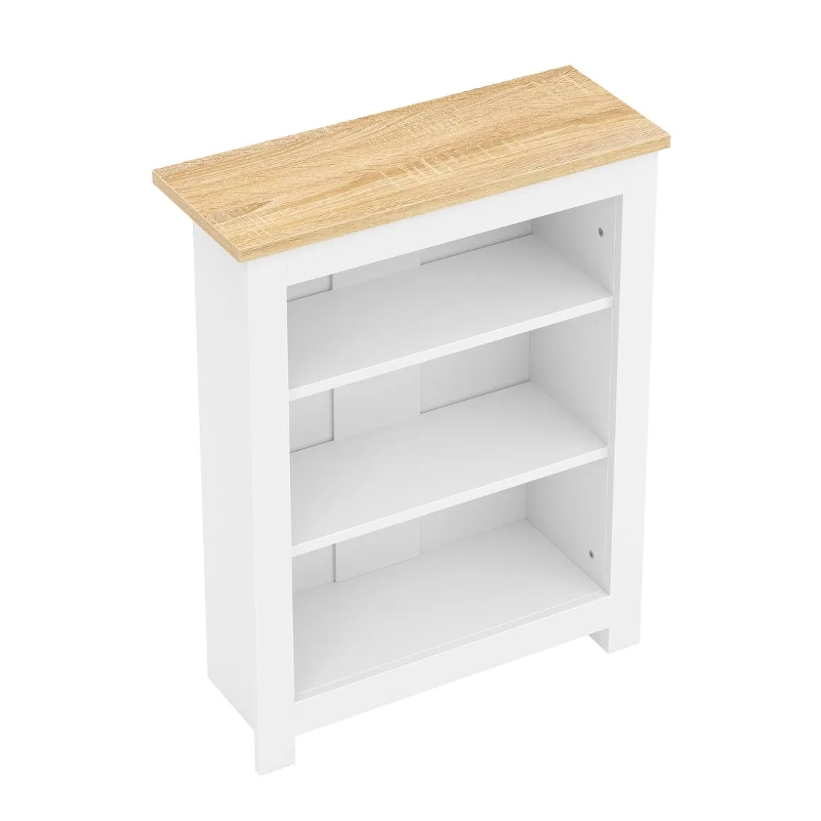 Bücherregal ARLES 60 x 24 x 75 cm weiss