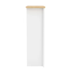 Bücherregal ARLES 60 x 24 x 75 cm weiss