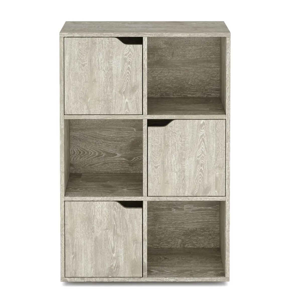 Bücherregal BROOKS 6 Fächer 60 x 91 cm braun