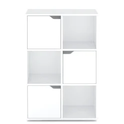 Bücherregal BROOKS 6 Fächer 60 x 91 cm weiss