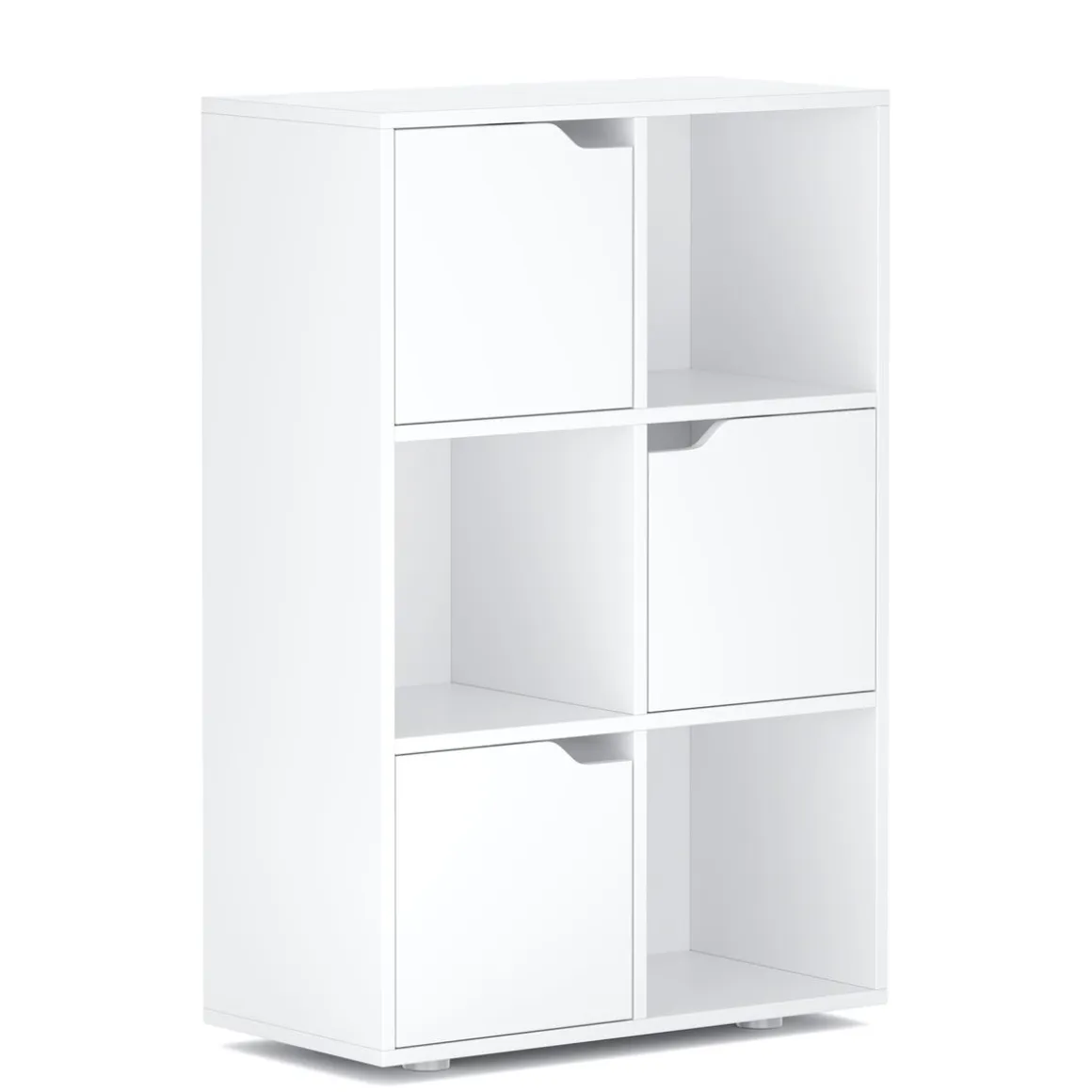 Bücherregal BROOKS 6 Fächer 60 x 91 cm weiss