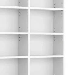 Bücherregal CD-Schrank MAKS 102 x 175 cm weiss | GONSER.CH