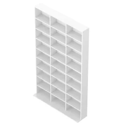 Bücherregal CD-Schrank MAKS 102 x 175 cm weiss | GONSER.CH