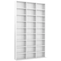 Bücherregal CD-Schrank MAKS 102 x 175 cm weiss | GONSER.CH