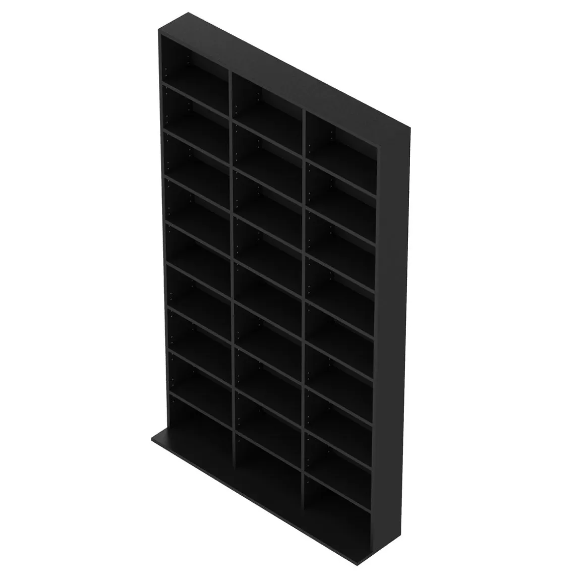 Bücherregal CD-Schrank MAKS 102 x 175 cm schwarz | GONSER.CH