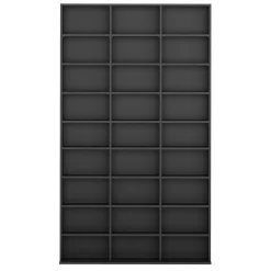 Bücherregal CD-Schrank MAKS 102 x 175 cm schwarz | GONSER.CH