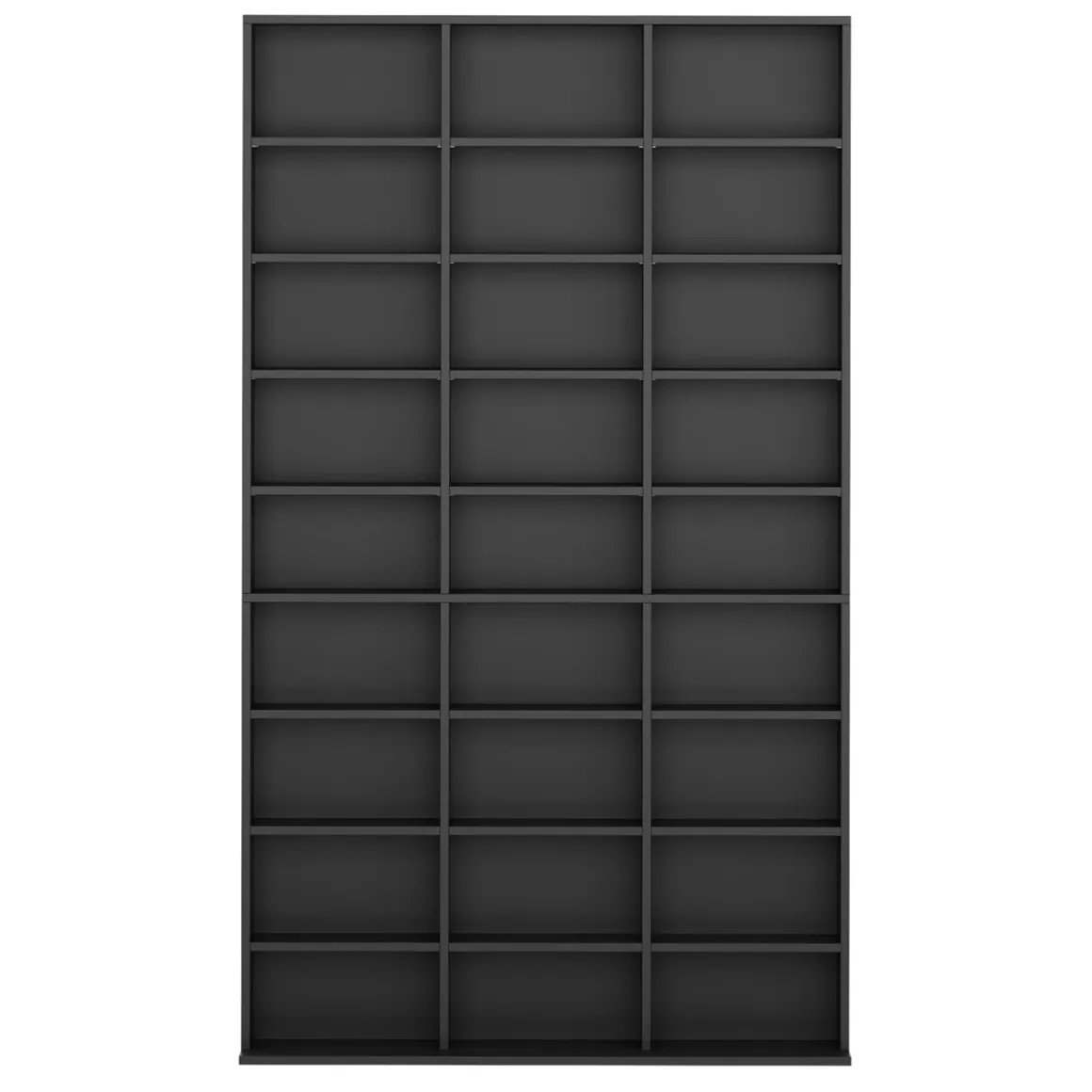 Bücherregal CD-Schrank MAKS 102 x 175 cm schwarz | GONSER.CH
