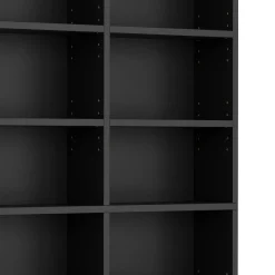 Bücherregal CD-Schrank MAKS 102 x 175 cm schwarz | GONSER.CH