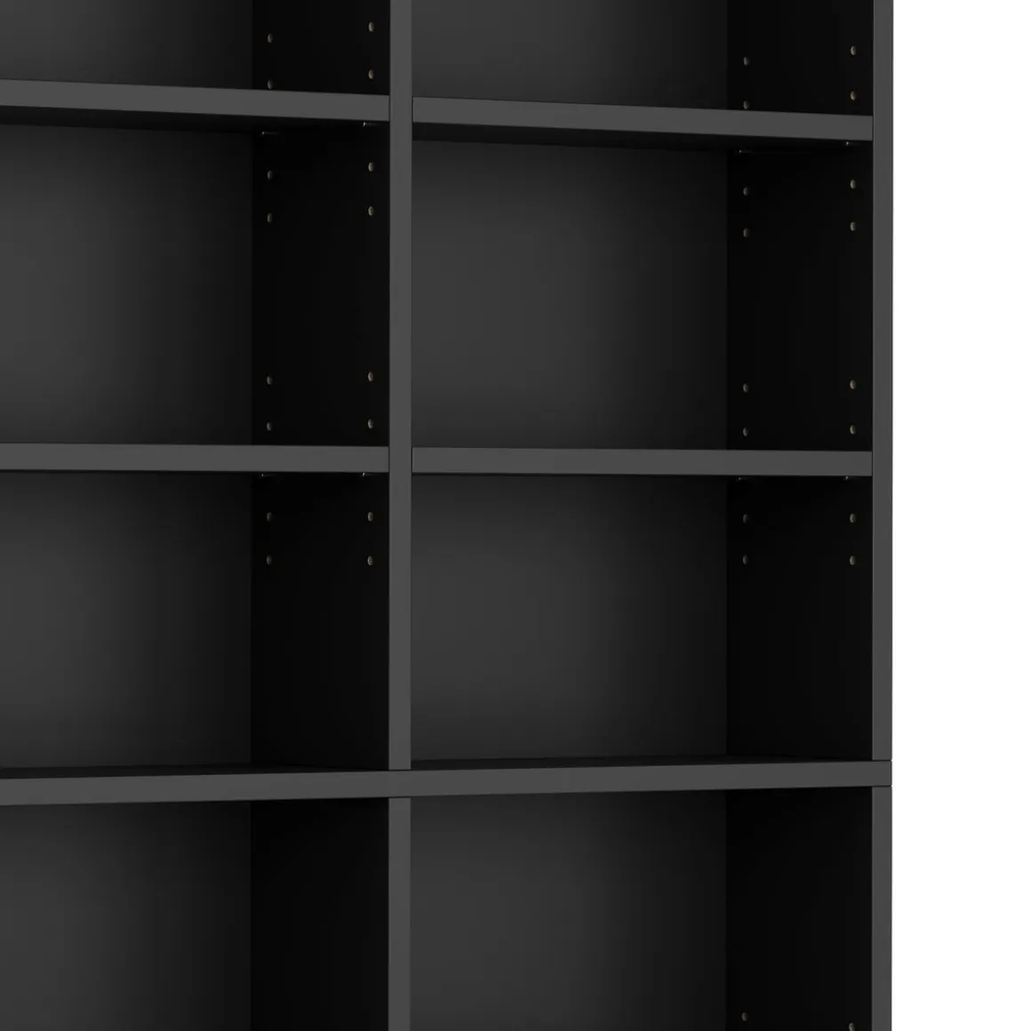 Bücherregal CD-Schrank MAKS 102 x 175 cm schwarz | GONSER.CH