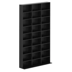 Bücherregal CD-Schrank MAKS 102 x 175 cm schwarz | GONSER.CH