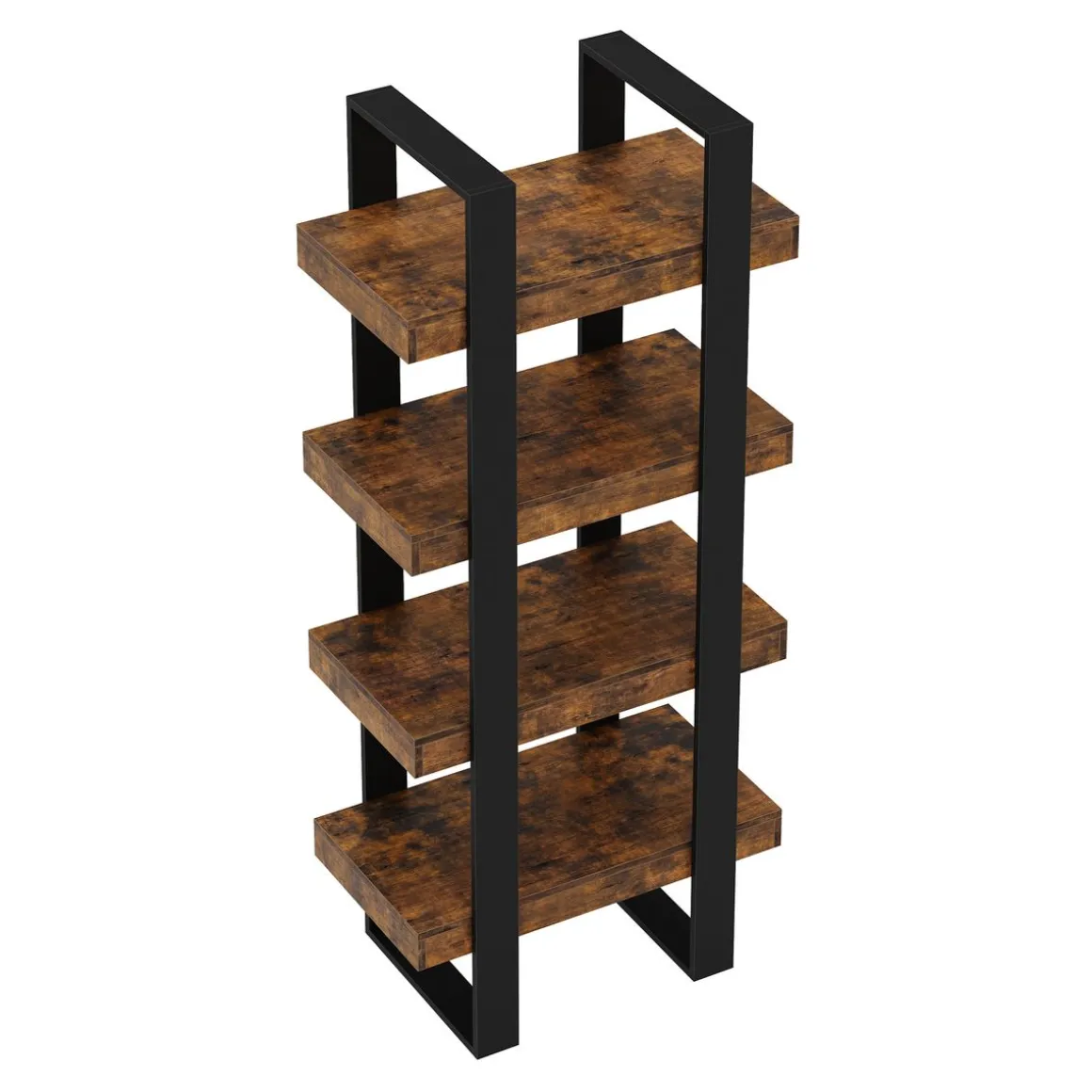 Bücherregal CHELSEA 70 x 160 cm braun/schwarz
