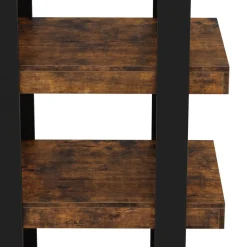 Bücherregal CHELSEA 70 x 160 cm braun/schwarz
