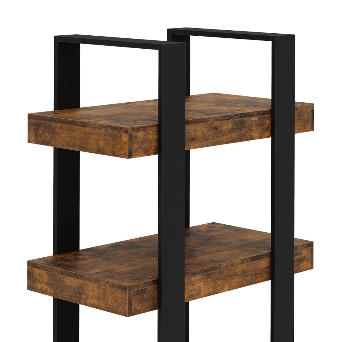 Bücherregal CHELSEA 70 x 160 cm braun/schwarz