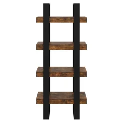 Bücherregal CHELSEA 70 x 160 cm braun/schwarz