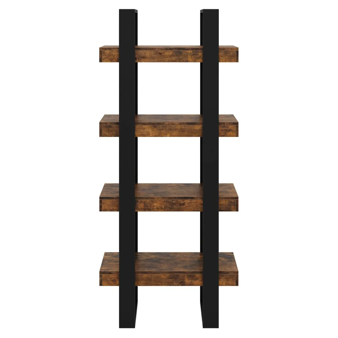 Bücherregal CHELSEA 70 x 160 cm braun/schwarz