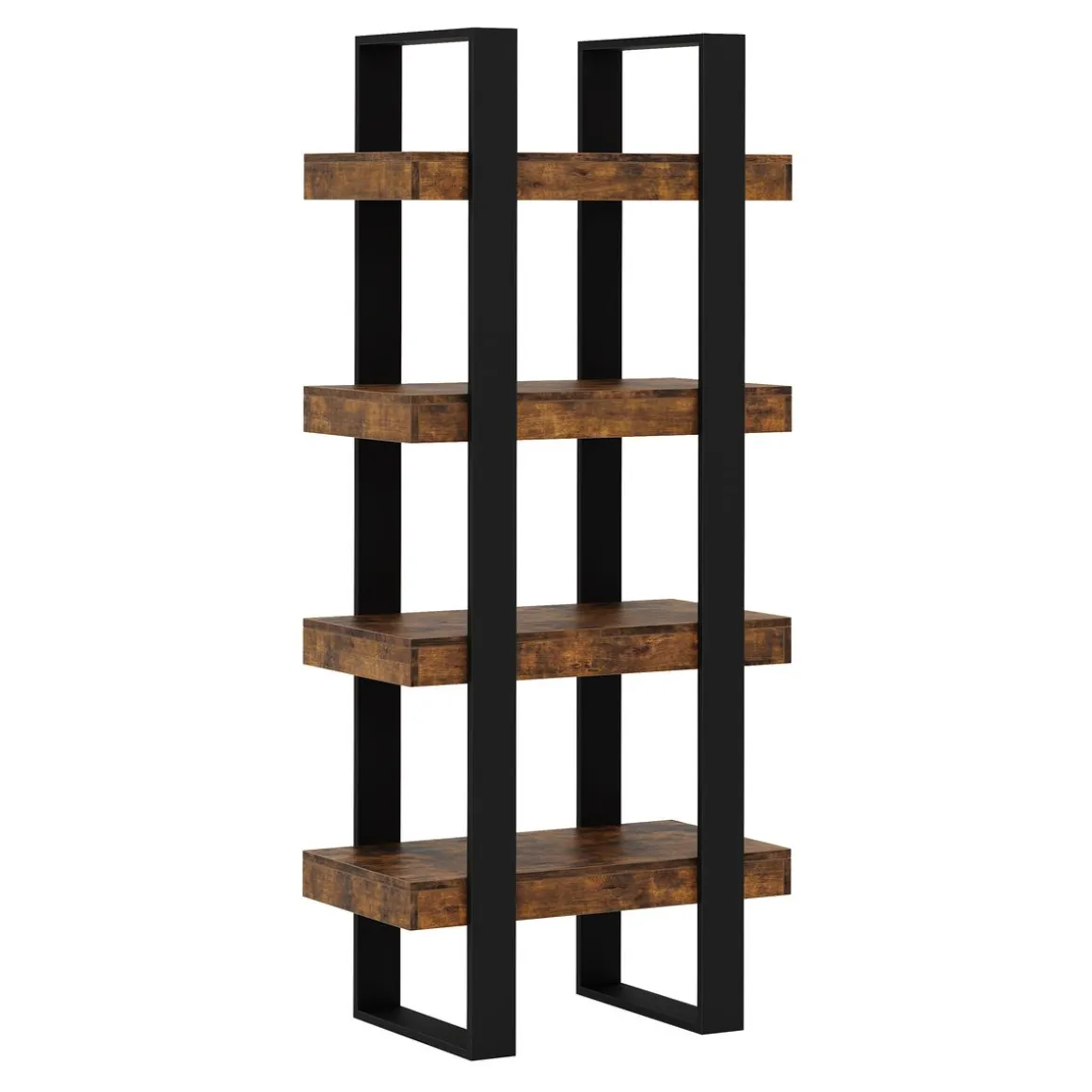 Bücherregal CHELSEA 70 x 160 cm braun/schwarz