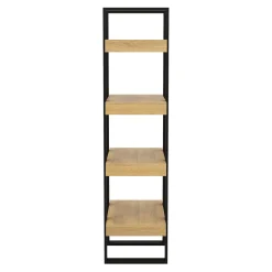 Bücherregal CHELSEA 70 x 160 cm hellbraun/schwarz