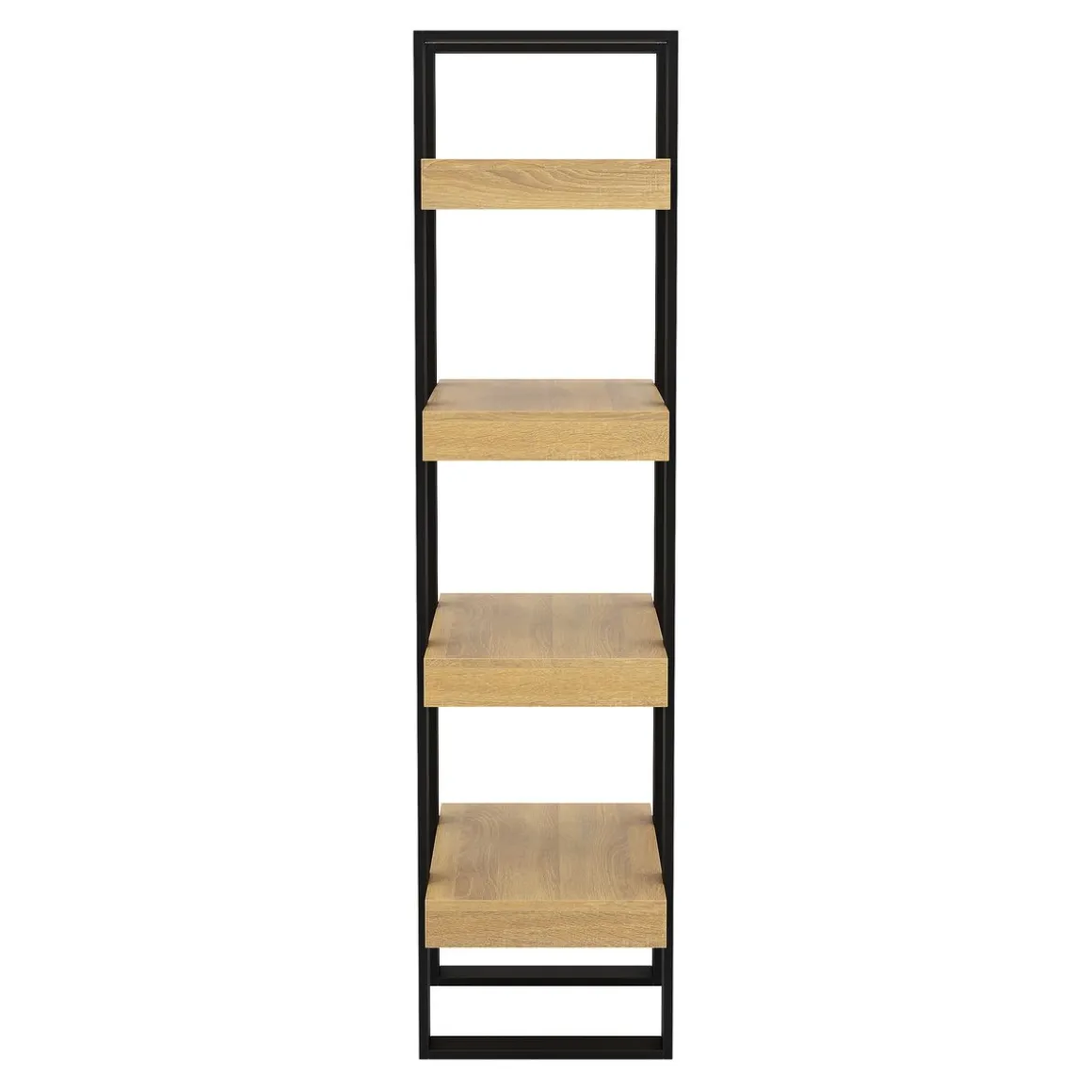 Bücherregal CHELSEA 70 x 160 cm hellbraun/schwarz