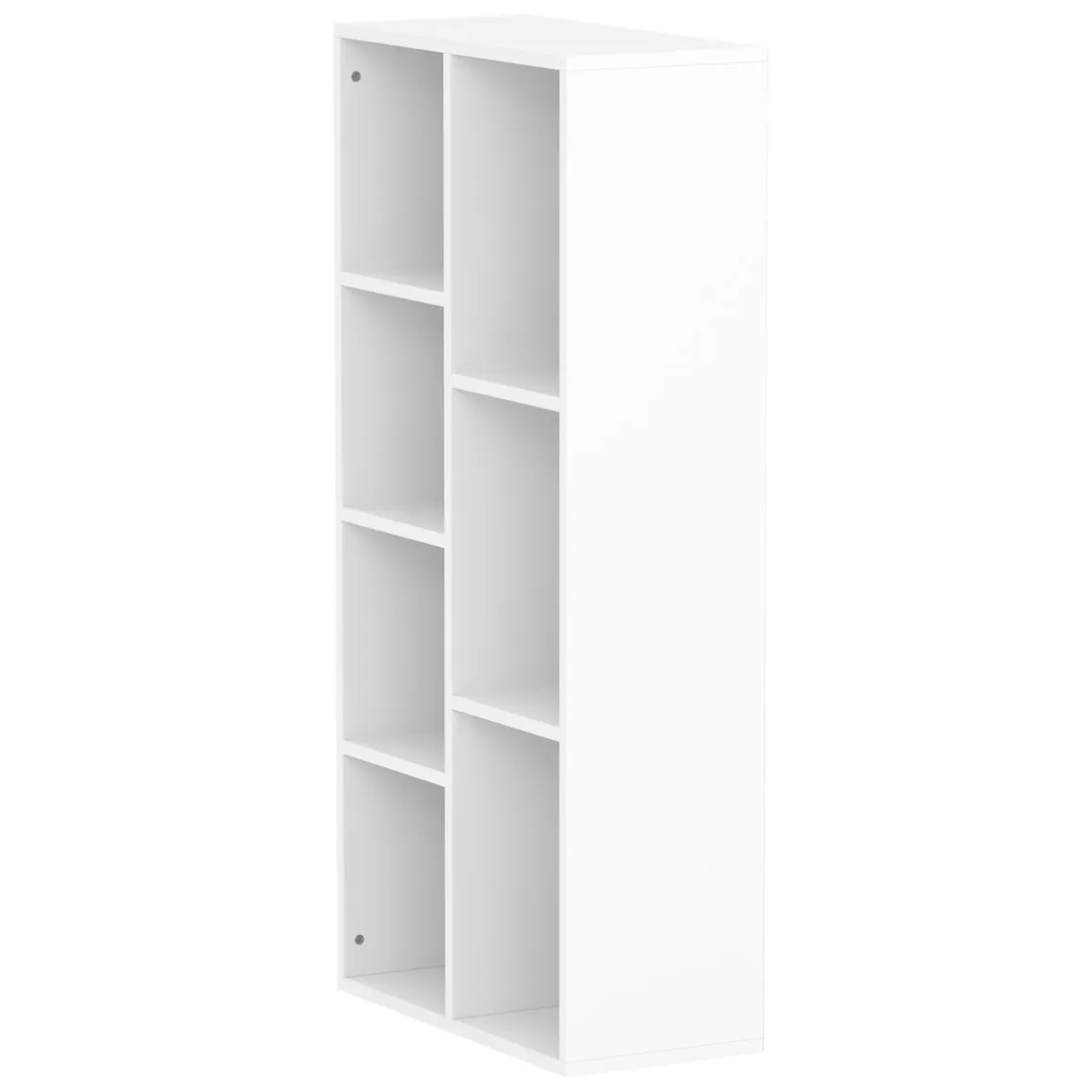 Bücherregal CYNTHIA 7 Fächer 50 x 106 cm weiss
