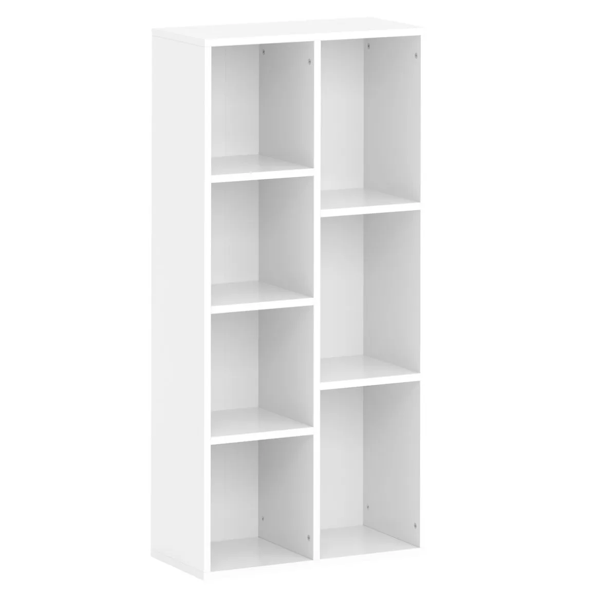 Bücherregal CYNTHIA 7 Fächer 50 x 106 cm weiss
