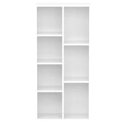 Bücherregal CYNTHIA 7 Fächer 50 x 106 cm weiss