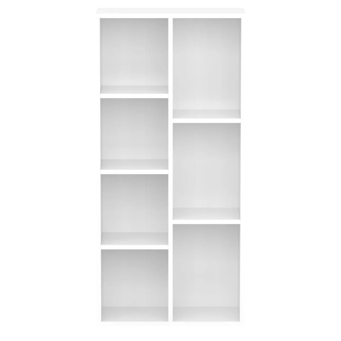 Bücherregal CYNTHIA 7 Fächer 50 x 106 cm weiss