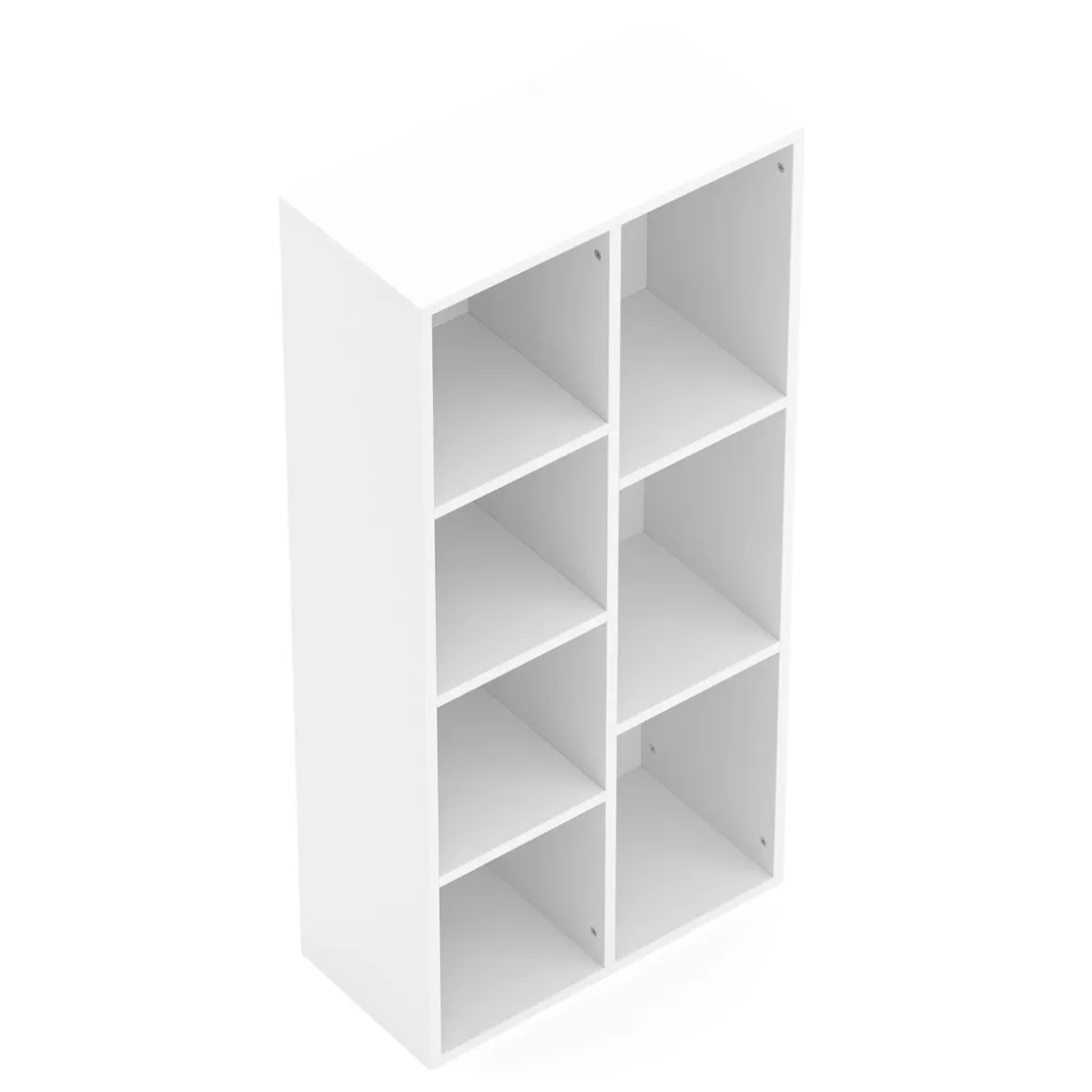 Bücherregal CYNTHIA 7 Fächer 50 x 106 cm weiss