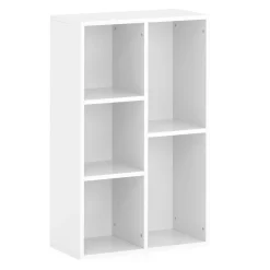 Bücherregal CYNTHIA 5 Fächer 50 x 80 cm weiss