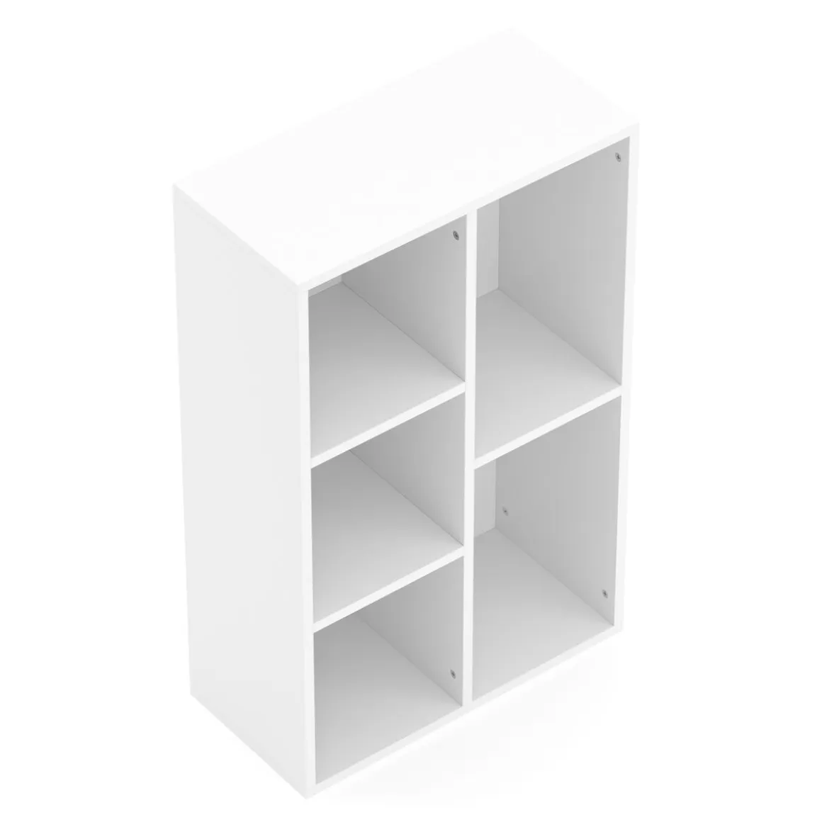 Bücherregal CYNTHIA 5 Fächer 50 x 80 cm weiss
