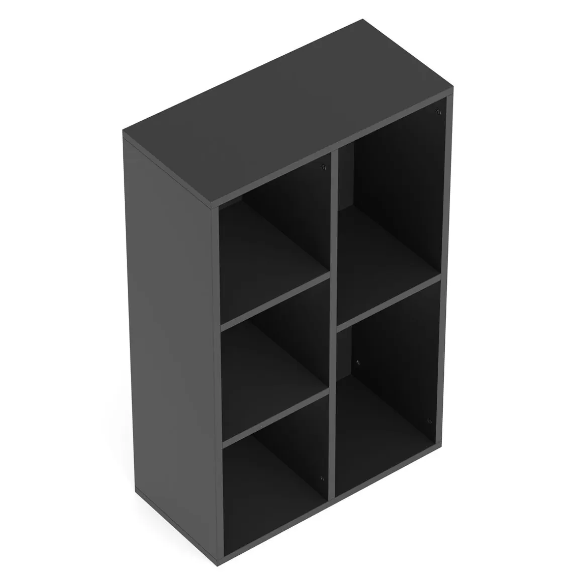 Bücherregal CYNTHIA 5 Fächer 50 x 80 cm schwarz